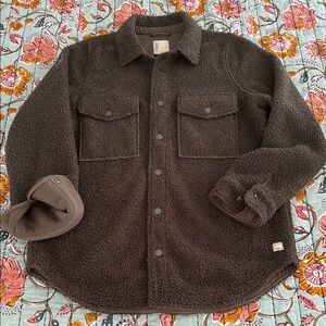 Vuori Sycamore Shirt Jacket in Dark Cocoa Size S